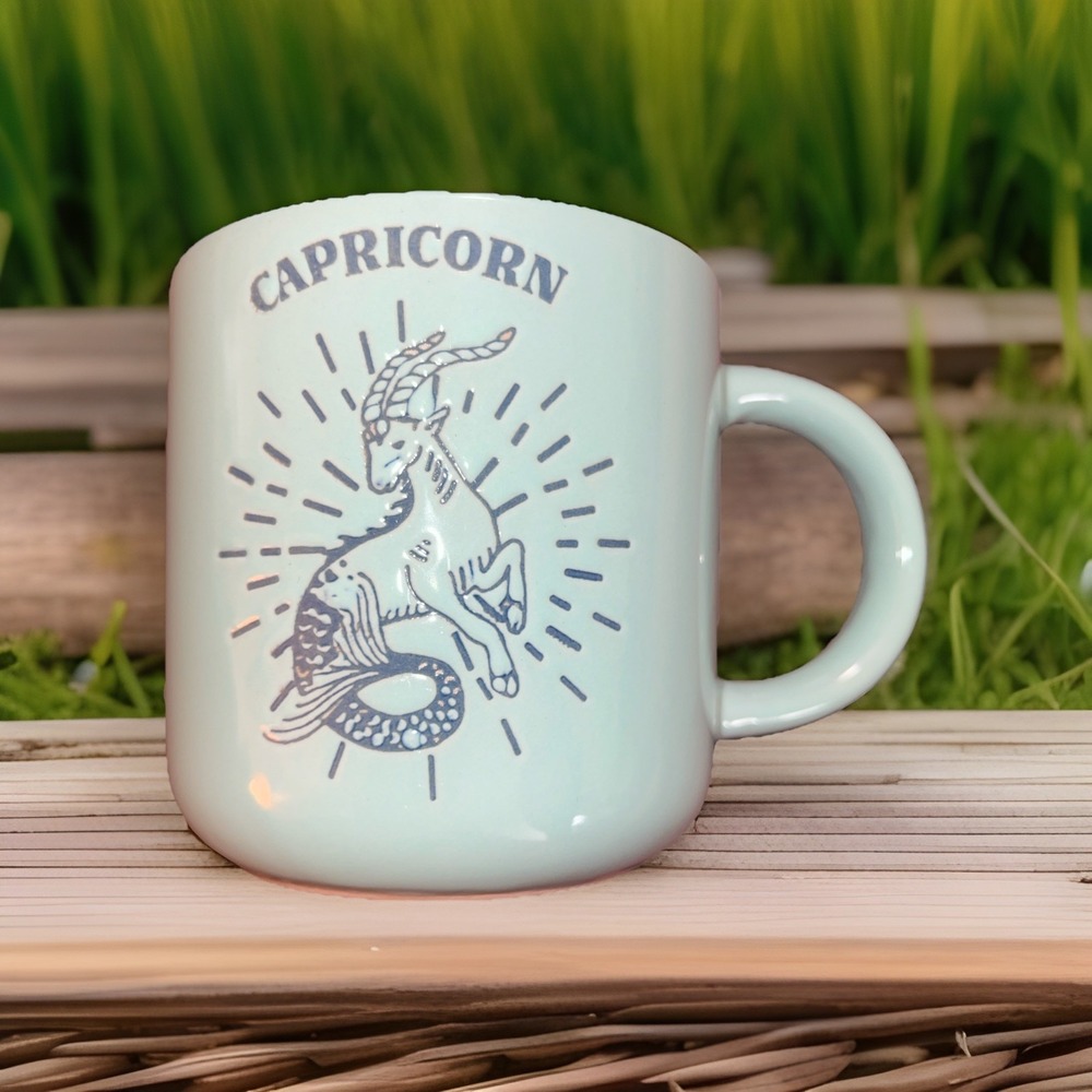Wild Sage Capricorn Zodiac Mug Astrology Goat Ambitious Sensitive‎ Responsible